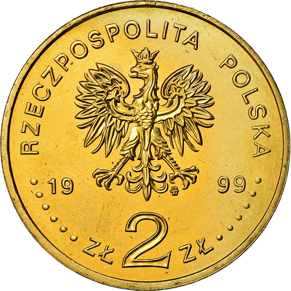 Monnaie, Pologne, 2 Zlote, 1999, Warsaw, SUP+, Laiton, KM:365