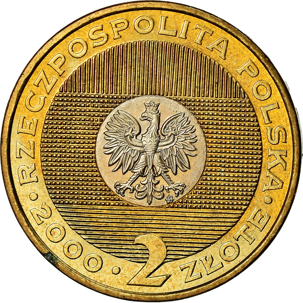 Monnaie, Pologne, 2 Zlote, 2000, Warsaw, SUP+, Bi-Metallic, KM:374