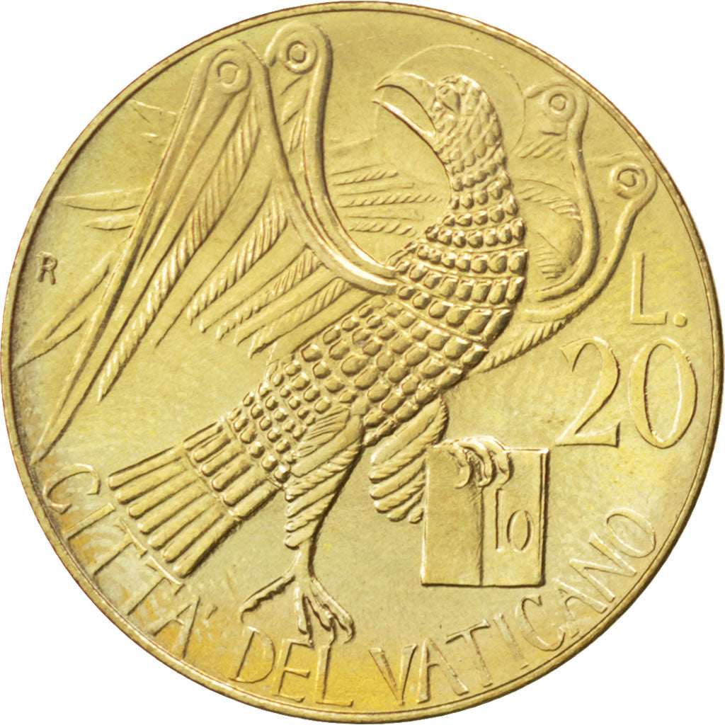 Coin, VATICAN CITY, John Paul II, 20 Lire, 1985, MS(63), Aluminum-Bronze, KM:186