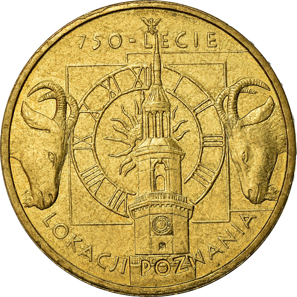 Coin, Poland, 2 Zlote, 2003, Warsaw, MS(60-62), Brass, KM:447