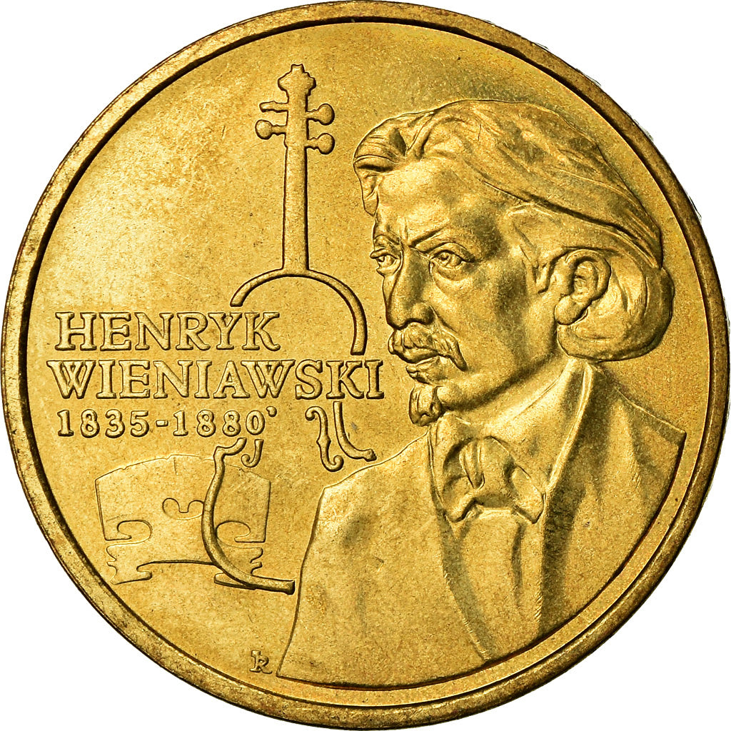 Coin, Poland, 2 Zlote, 2001, Warsaw, MS(60-62), Brass, KM:426