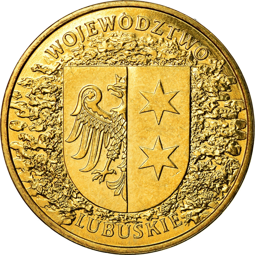 Coin, Poland, 2 Zlote, 2004, Warsaw, MS(60-62), Brass, KM:486