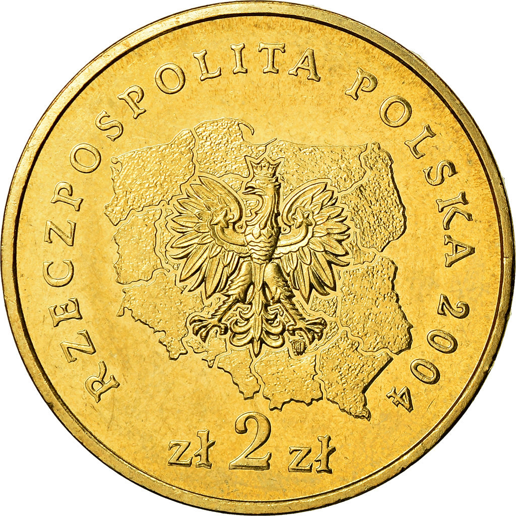 Moneta, Polonia, 2 Zlote, 2004, Warsaw, SPL, Ottone, KM:514