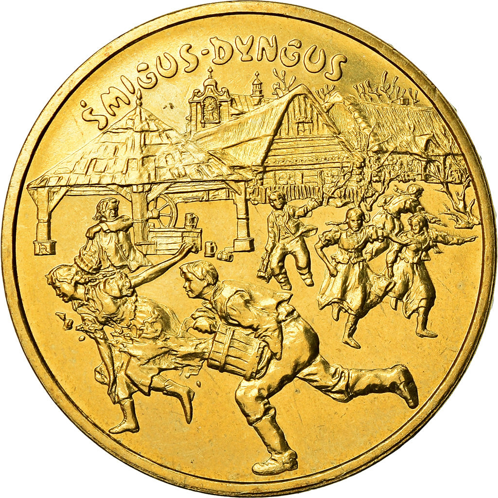 Coin, Poland, 2 Zlote, 2003, Warsaw, MS(60-62), Brass, KM:451