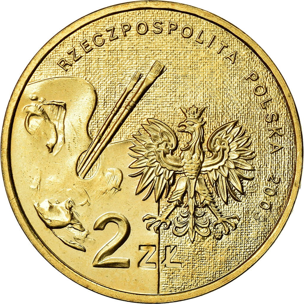 Moneta, Polonia, 2 Zlote, 2003, Warsaw, SPL, Ottone, KM:477