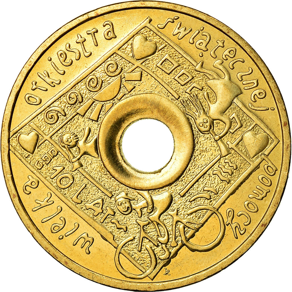 Coin, Poland, 2 Zlote, 2003, Warsaw, MS(60-62), Brass, KM:446