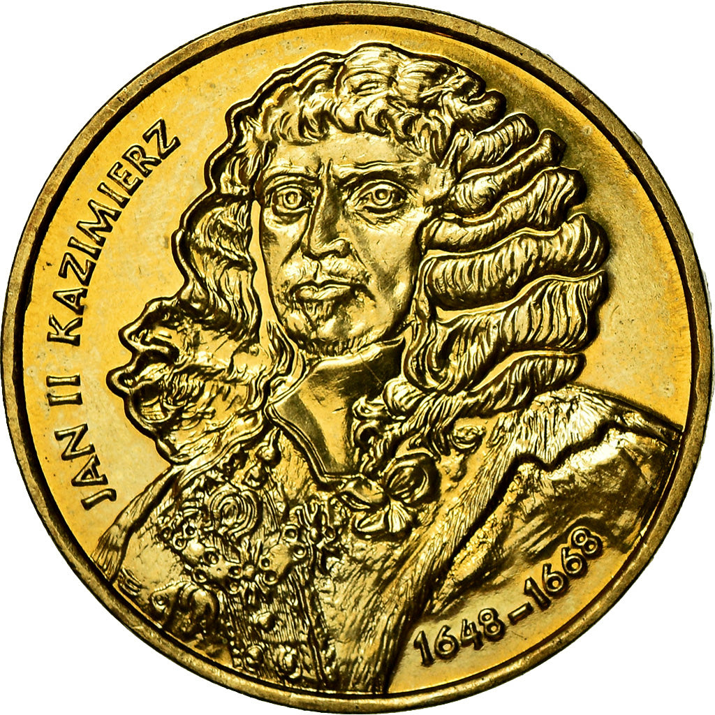 Coin, Poland, 2 Zlote, 2000, Warsaw, MS(60-62), Brass, KM:398