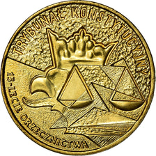 Coin, Poland, 2 Zlote, 2001, Warsaw, MS(60-62), Brass, KM:412