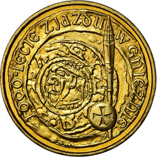 Coin, Poland, 2 Zlote, 2000, Warsaw, MS(60-62), Brass, KM:377