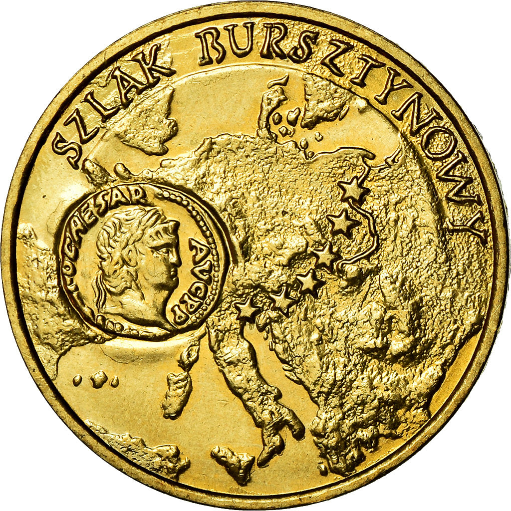 Coin, Poland, 2 Zlote, 2001, Warsaw, MS(60-62), Brass, KM:410