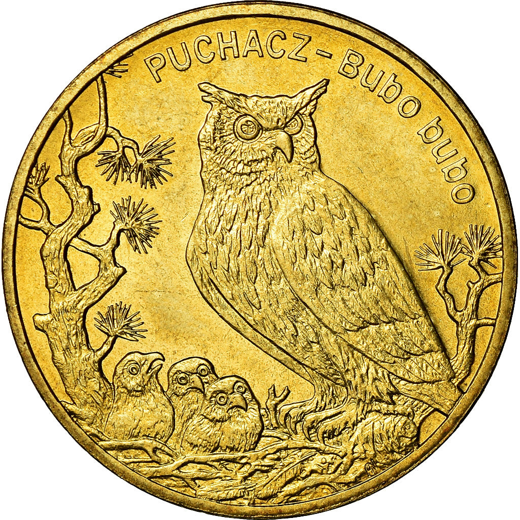 Coin, Poland, 2 Zlote, 2005, Warsaw, MS(60-62), Brass, KM:520