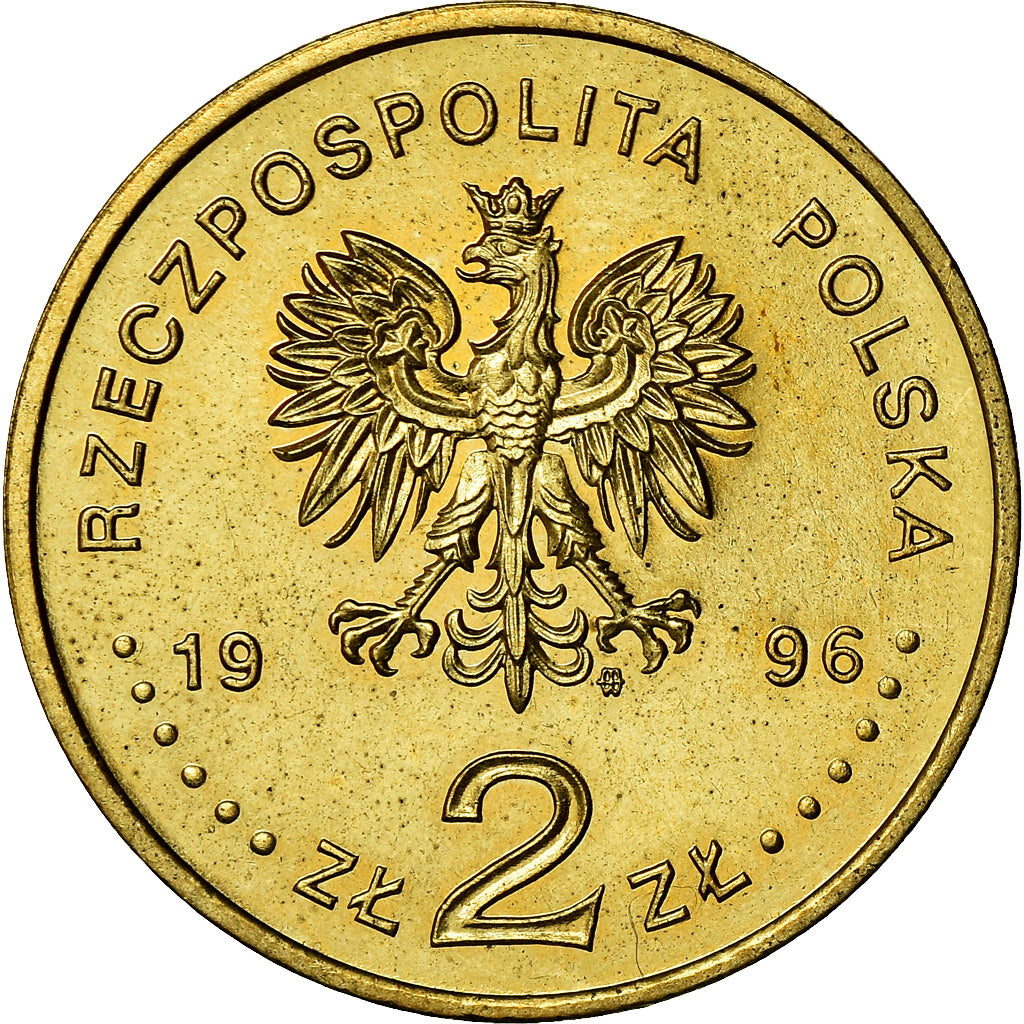 Monnaie, Pologne, 2 Zlote, 1996, Warsaw, SUP+, Laiton, KM:315