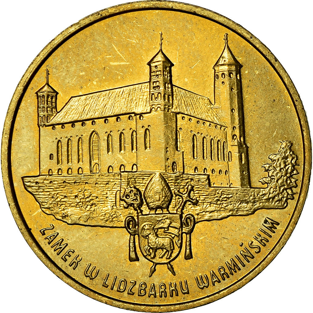 Coin, Poland, 2 Zlote, 1996, Warsaw, MS(60-62), Brass, KM:313
