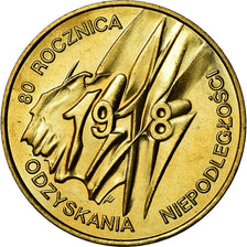 Monnaie, Pologne, 2 Zlote, 1998, Warsaw, SUP+, Laiton, KM:349