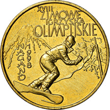 Coin, Poland, 2 Zlote, 1998, Warsaw, MS(60-62), Brass, KM:335