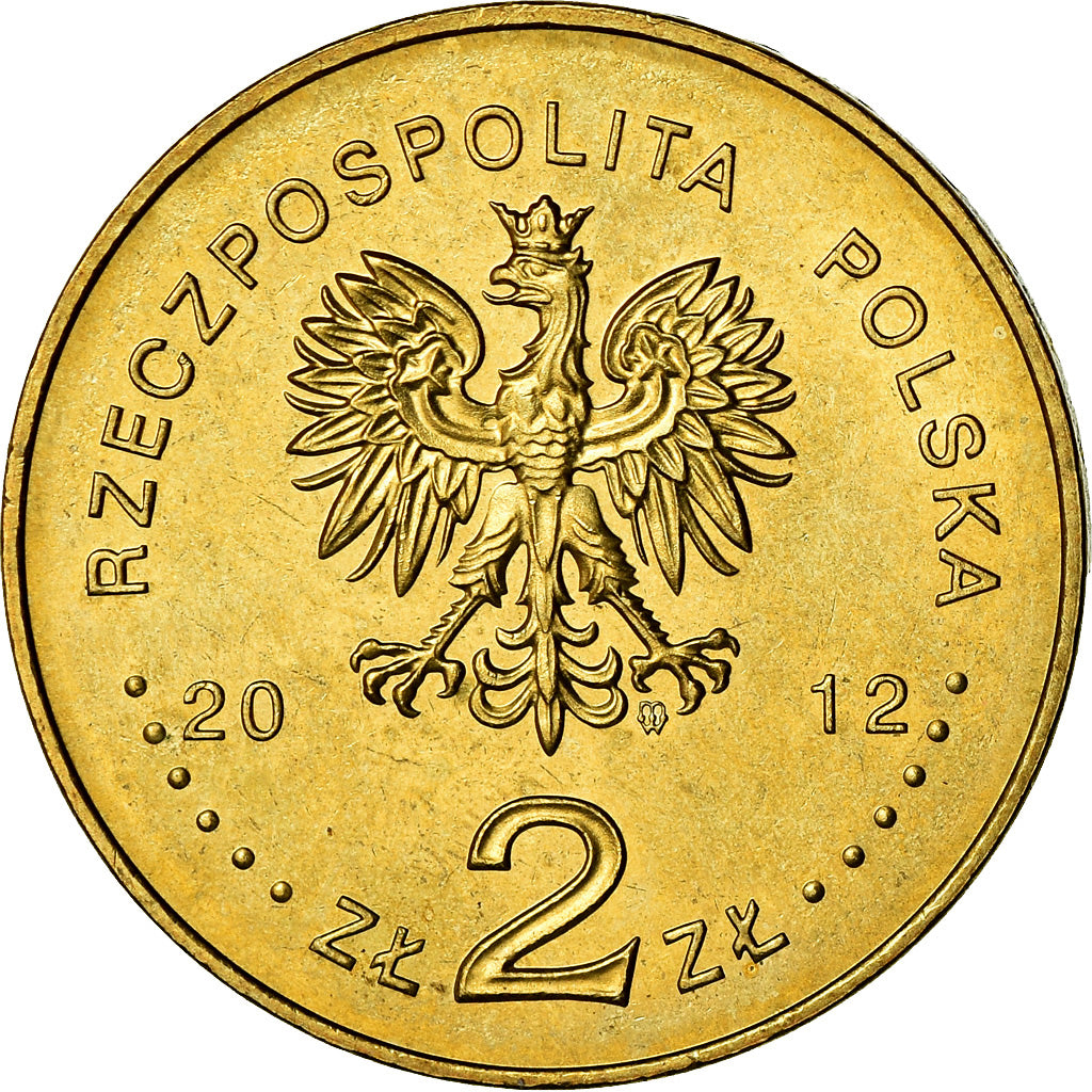 Coin, Poland, 2 Zlote, 2012, Warsaw, MS(60-62), Brass, KM:820