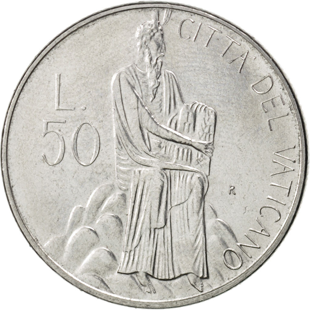Coin, VATICAN CITY, John Paul II, 50 Lire, 1986, MS(63), Stainless Steel, KM:194