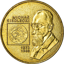 Coin, Poland, 2 Zlote, 2001, Warsaw, MS(60-62), Brass, KM:421