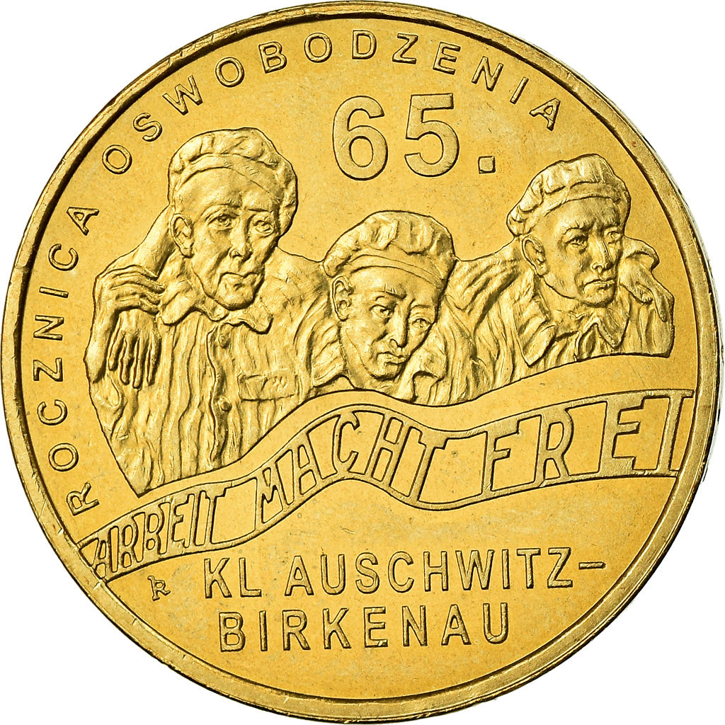 Coin, Poland, 2 Zlote, 2010, Warsaw, MS(60-62), Brass, KM:712
