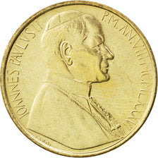 VATICAN CITY, 200 Lire, 1986, KM #196, MS(63), Aluminum-Bronze, 24, 4.98