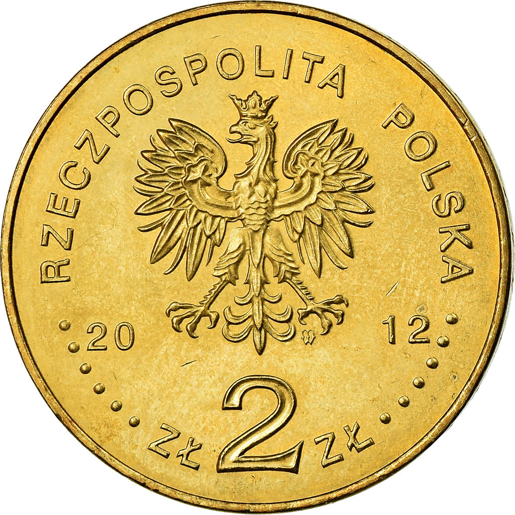 Coin, Poland, 2 Zlote, 2012, Warsaw, MS(60-62), Brass, KM:813