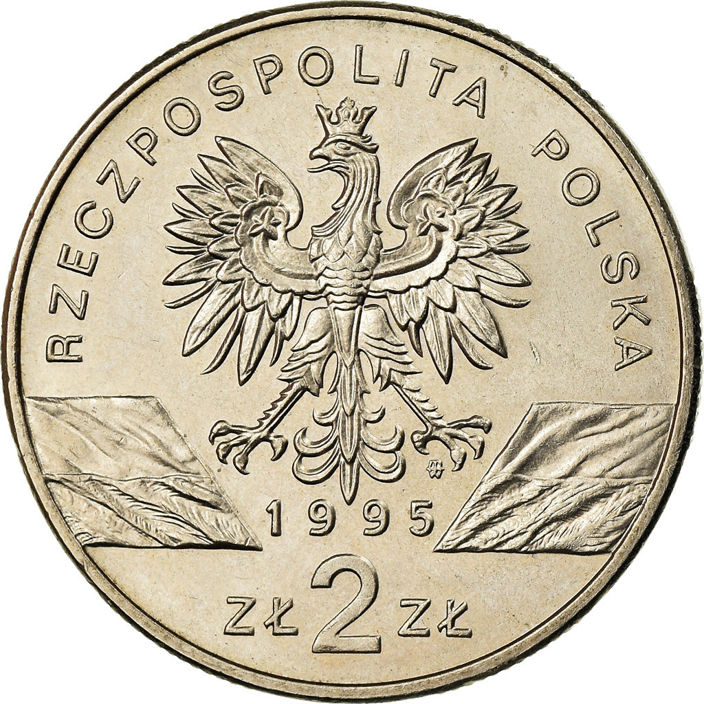 Monnaie, Pologne, 2 Zlote, 1995, Warsaw, SUP+, Copper-nickel, KM:289