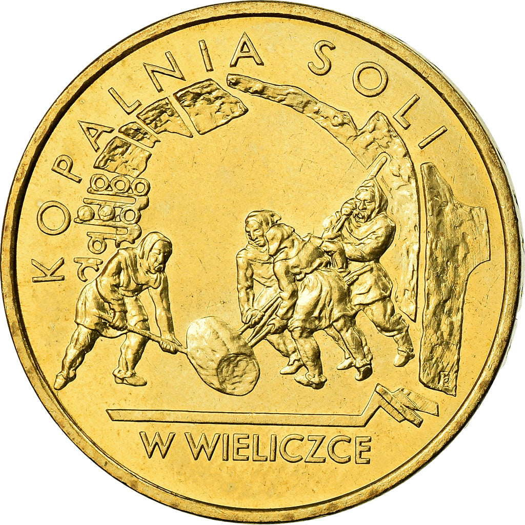 Coin, Poland, 2 Zlote, 2001, Warsaw, MS(60-62), Brass, KM:408