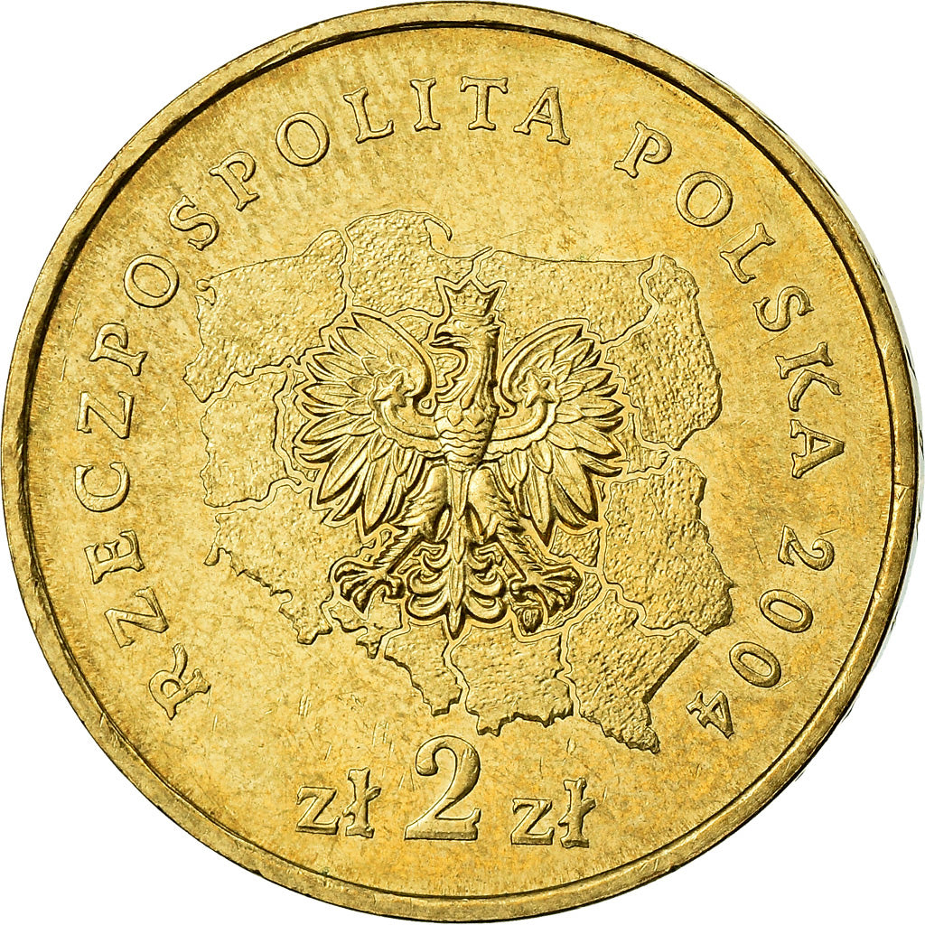 Moneta, Polonia, 2 Zlote, 2004, Warsaw, SPL, Ottone, KM:485