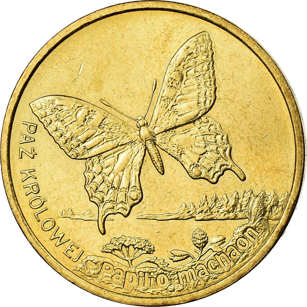 Coin, Poland, 2 Zlote, 2001, Warsaw, MS(60-62), Brass, KM:414