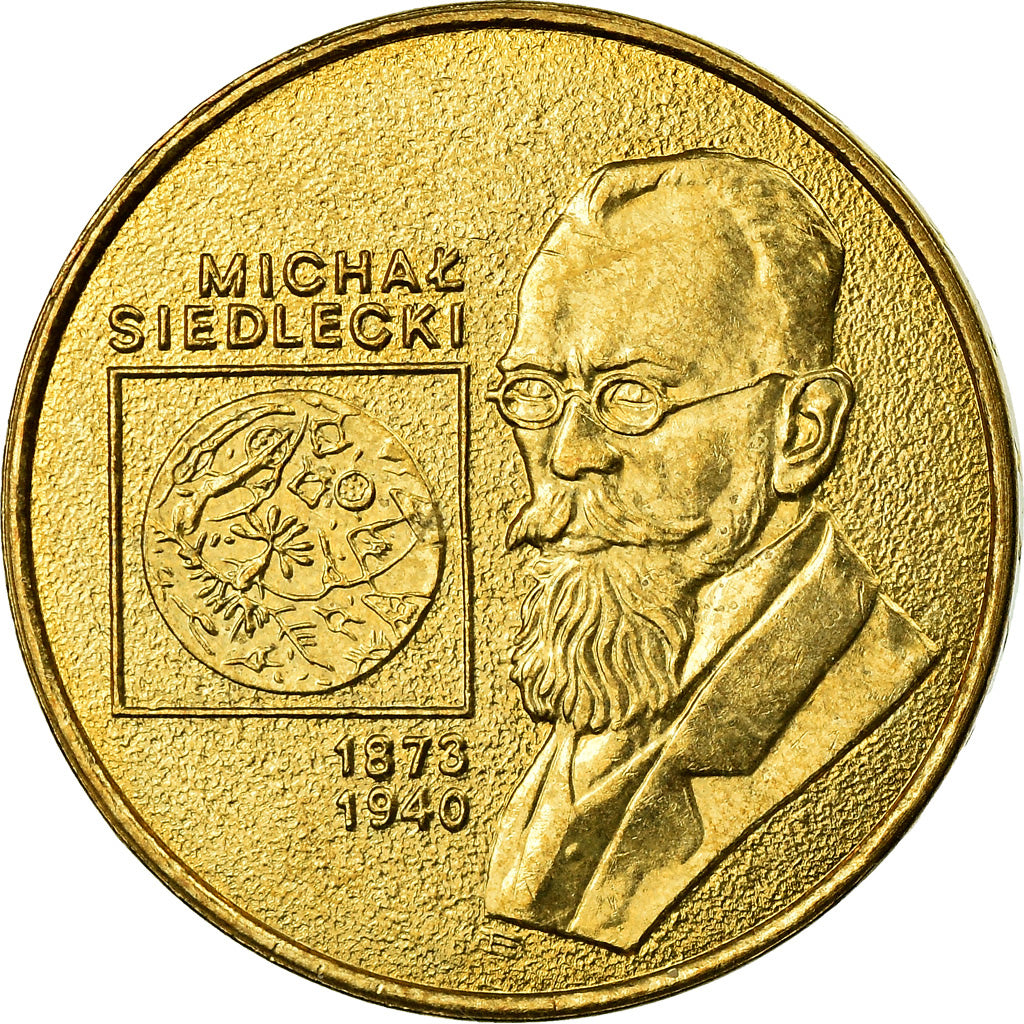 Coin, Poland, 2 Zlote, 2001, Warsaw, MS(60-62), Brass, KM:421