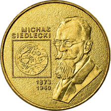 Coin, Poland, 2 Zlote, 2001, Warsaw, MS(60-62), Brass, KM:421
