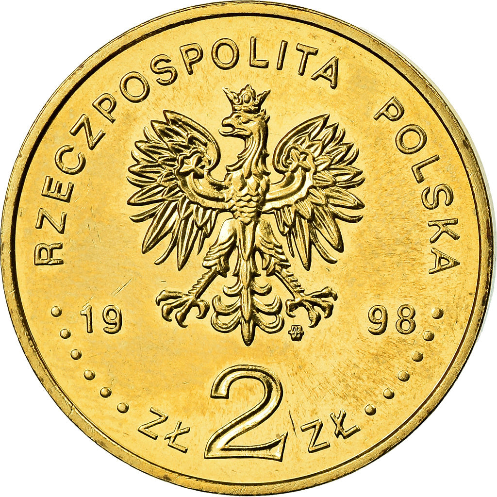 Monnaie, Pologne, 2 Zlote, 1998, Warsaw, SUP+, Laiton, KM:344