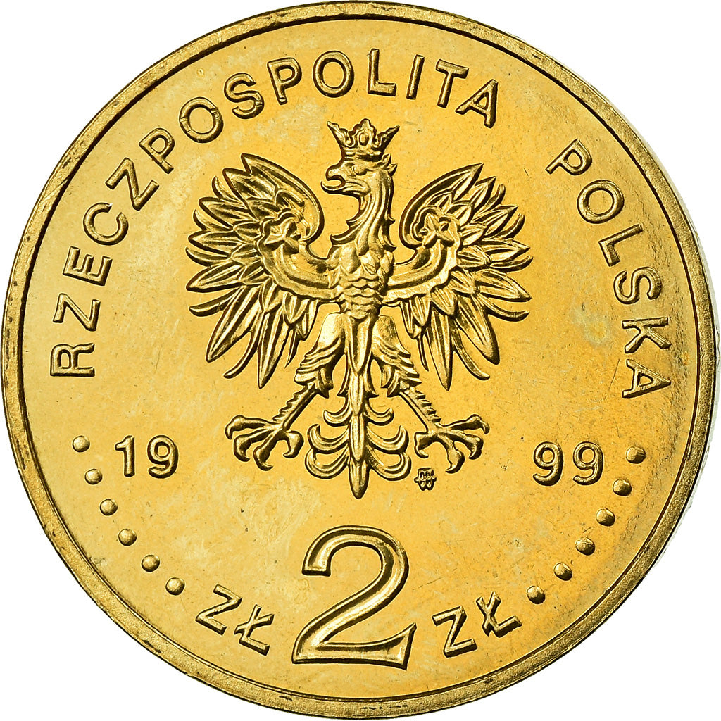 Monnaie, Pologne, 2 Zlote, 1999, Warsaw, SUP+, Laiton, KM:363
