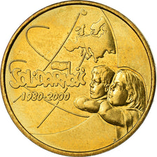 Coin, Poland, 2 Zlote, 2000, Warsaw, MS(60-62), Brass, KM:394