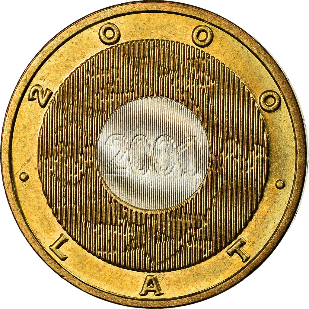 Coin, Poland, 2 Zlote, 2000, Warsaw, MS(60-62), Bi-Metallic, KM:374