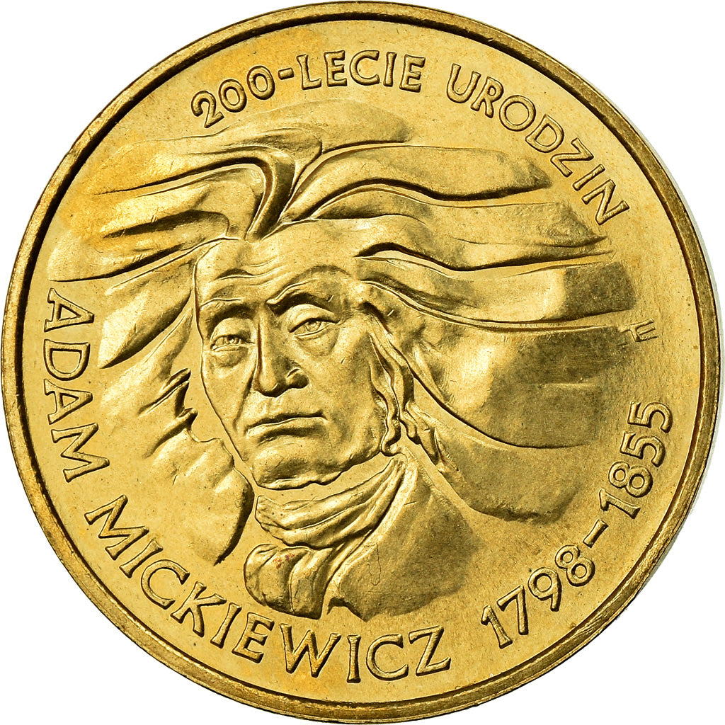 Moneta, Polonia, 2 Zlote, 1998, Warsaw, SPL, Ottone, KM:352