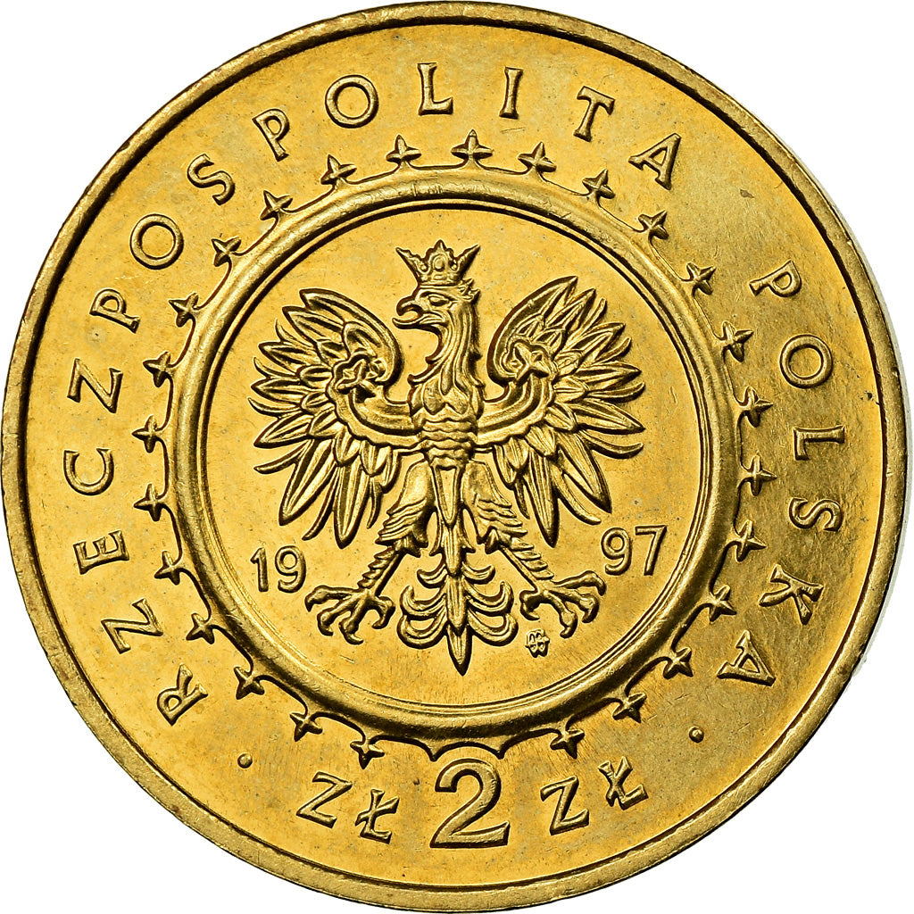 Munten, Polen, 2 Zlote, 1997, Warsaw, PR+, Tin, KM:331