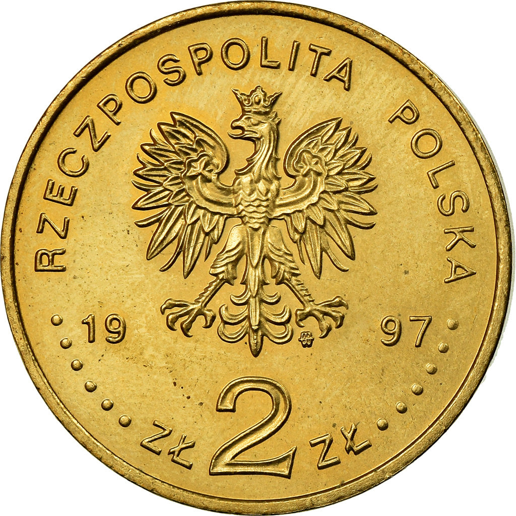 Moneta, Polonia, 2 Zlote, 1997, Warsaw, SPL, Ottone, KM:325