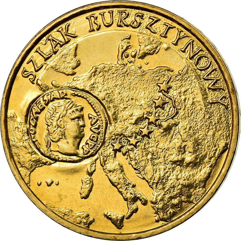 Coin, Poland, 2 Zlote, 2001, Warsaw, MS(60-62), Brass, KM:410