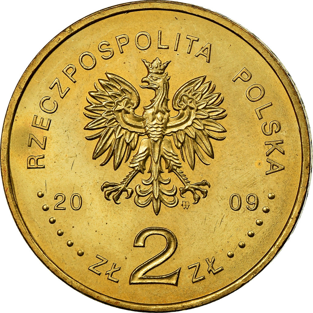 Moneta, Polonia, 2 Zlote, 2009, Warsaw, SPL, Ottone, KM:694