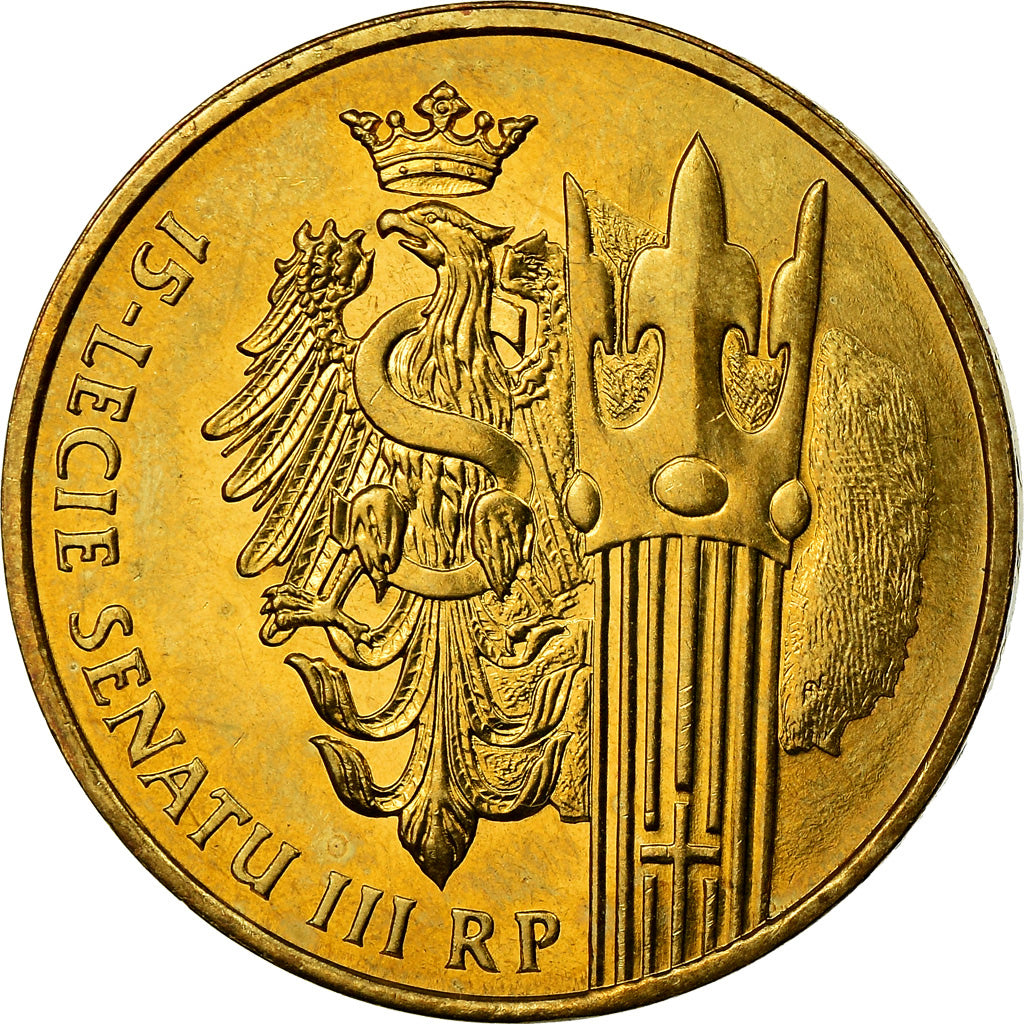 Coin, Poland, 2 Zlote, 2004, Warsaw, MS(60-62), Brass, KM:503