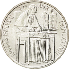 VATICAN CITY, 1000 Lire, 1988, KM #212, MS(63), Silver, 14.54
