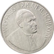 VATICAN CITY, 10 Lire, 1989, KM #213, MS(63), Aluminum, 23, 1.59