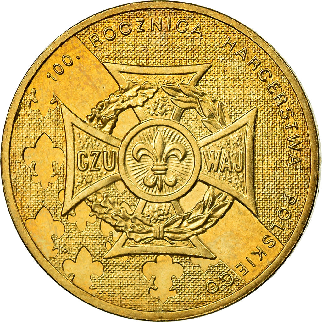 Moneta, Polonia, 2 Zlote, 2010, Warsaw, SPL, Ottone, KM:725