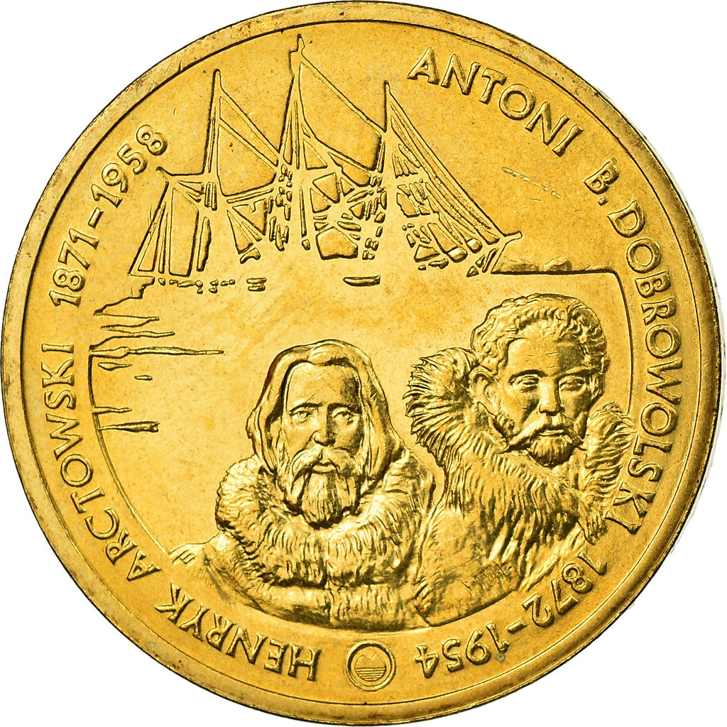 Coin, Poland, 2 Zlote, 2007, Warsaw, MS(60-62), Brass, KM:610