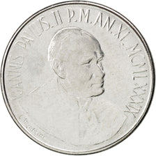 Coin, VATICAN CITY, John Paul II, 50 Lire, 1989, MS(63), Stainless Steel, KM:215