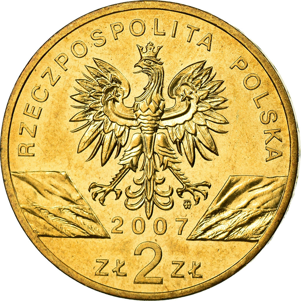Moneta, Polonia, 2 Zlote, 2007, Warsaw, SPL, Ottone, KM:578