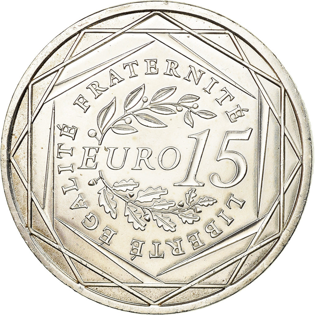 Francia, 15 Euro, 2008, SPL, Argento, Gadoury:EU288, KM:1535