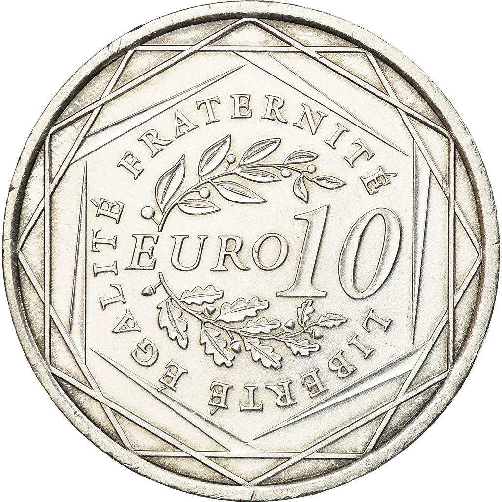 France, 10 Euro, 2009, MS(60-62), Silver, Gadoury:EU337, KM:1580