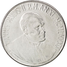 Münze, Vatikanstadt, John Paul II, 100 Lire, 1989, UNZ, Stainless Steel, KM:216